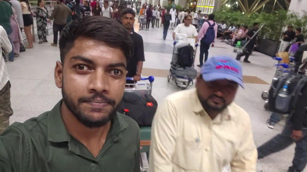 Our team escorting candidates through the airport on departure night